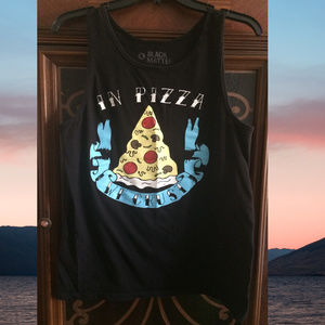 Graphic Pizza Tank Top- Mens' Small